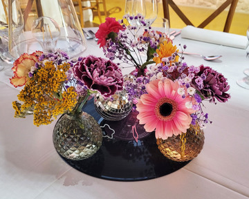 Ambiance champêtre et disco colorée 